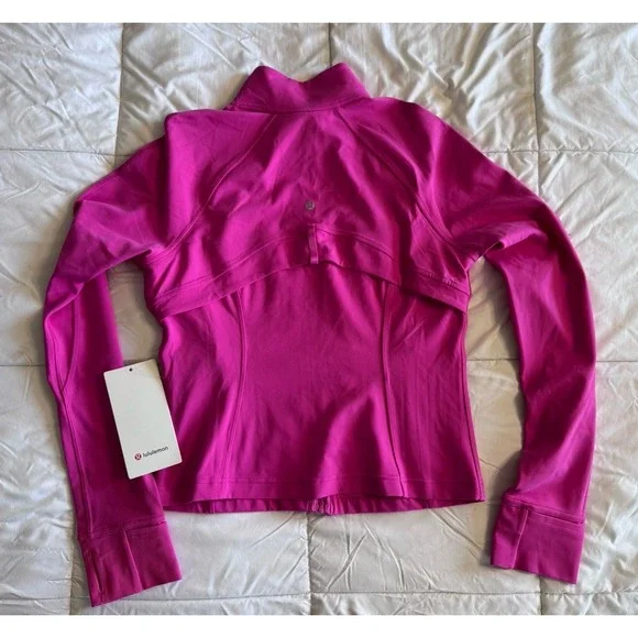New Lululemon Nulu Cropped Define Jacket Size 10 Sonic Pink SNCP Full Zip NWT - Picture 15 of 16